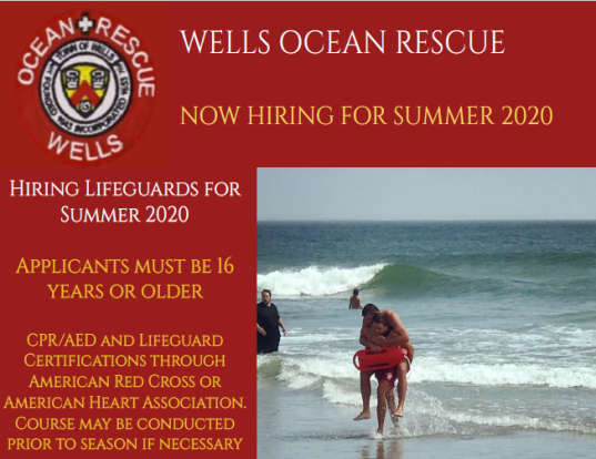 Wells Ocean Rescue Hire Flyer 2020
