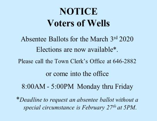 Absentee Ballots for 03-03-2020 Elections for News