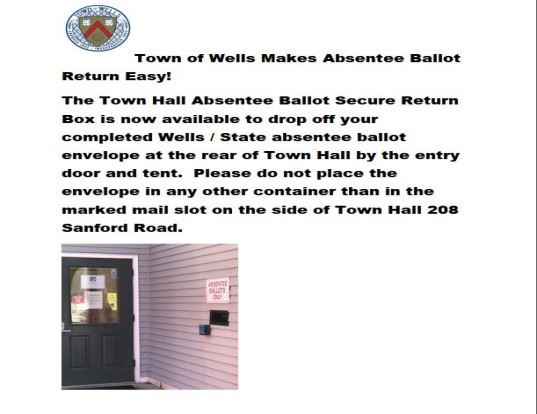 Absentee Ballot drop box image