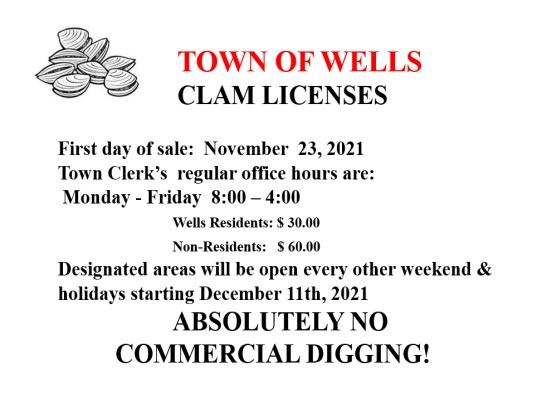 Clam License On Sale for Nov 2021