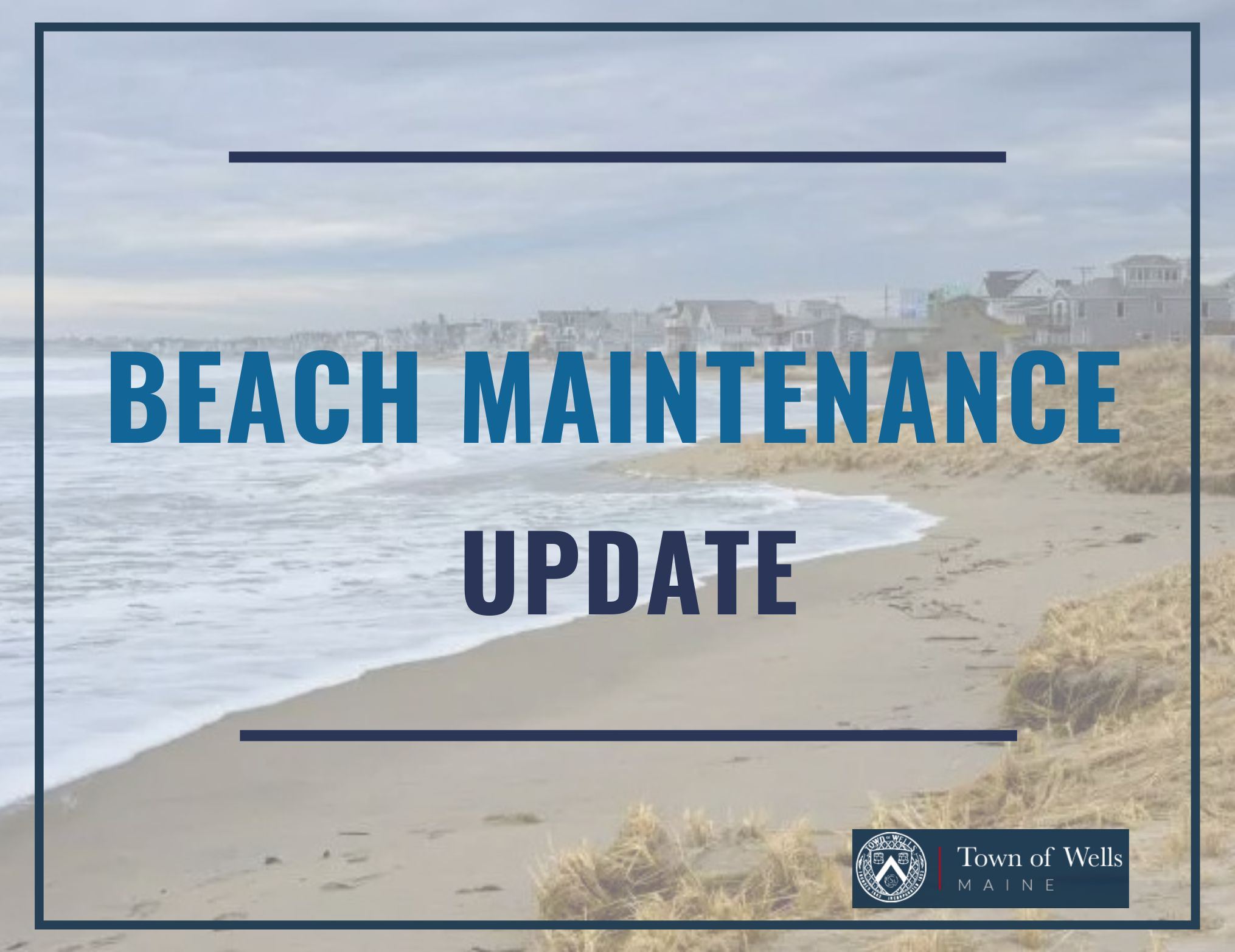 Beach Maintenance Newsflash Item
