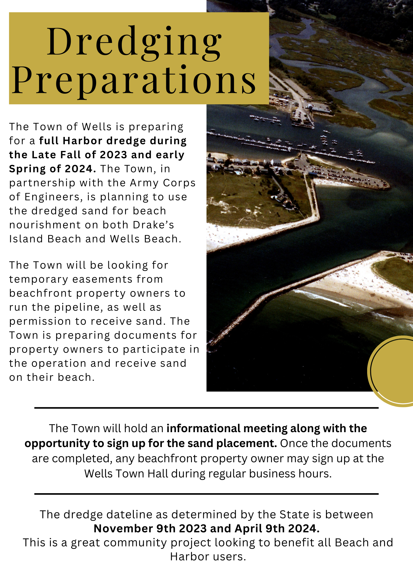 Harbor Dredge FB Press Release